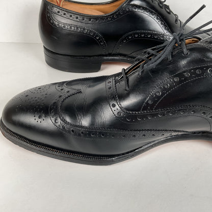 Vintage Johnston Murphy Oxford Shoes | USA Made | Classic Black | Men’s 12 D