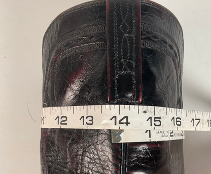 Lucchese 2000 Majestic Roper Boots | Cowboy | Black Cherry | Men’s 8 D