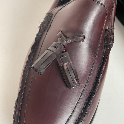 Vintage 1970s Hanover Handsewn Moccasin Loafers 10 D Genuine Shell Cordovan