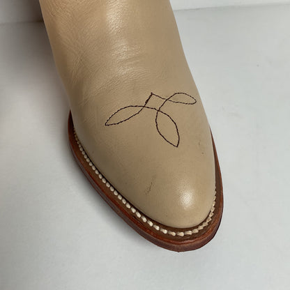 Vintage Frye Cowgirl Boots | Original Box | Alabaster | Women’s 8 B