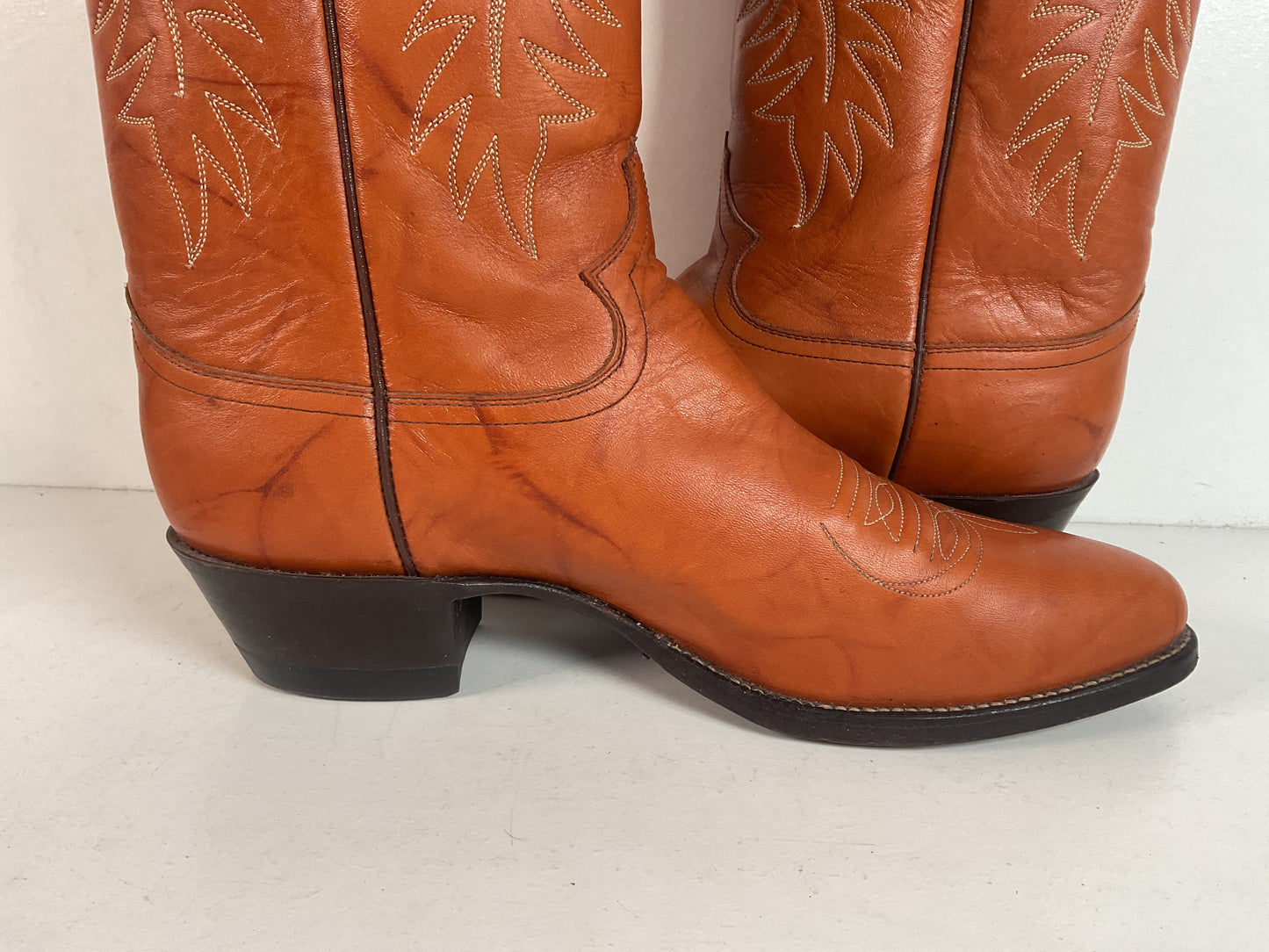 Vintage Justin Redwood Cowboy Boots | USA Made | 10.5 D