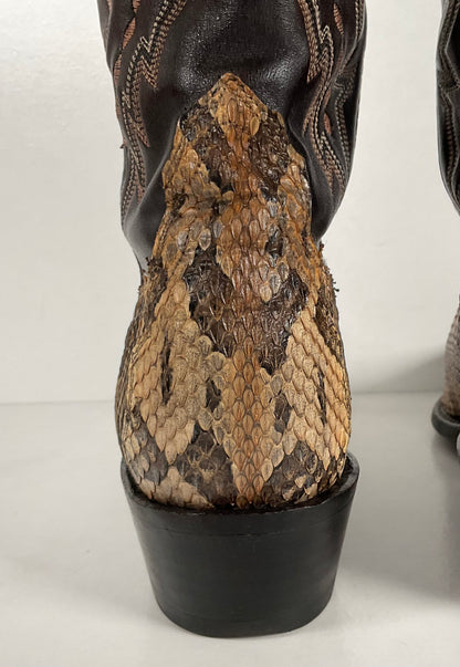 Lucchese 2000 Canebrake Rattlesnake | USA Made | Timber Snakeskin | Men’s 8 D