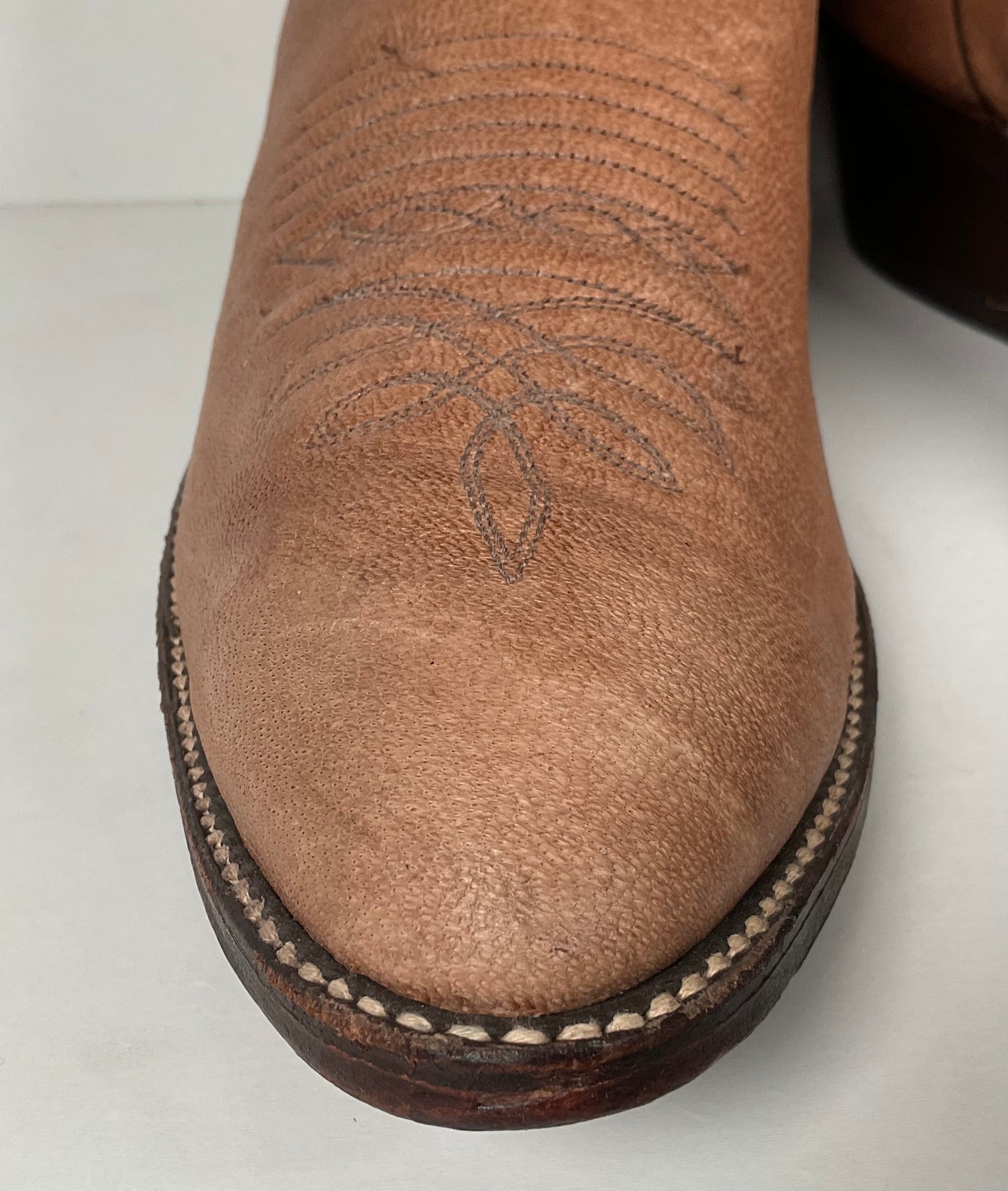Vintage Dan Post Elk Skin Cowboy Boots | USA Made | Men’s 9.5 D