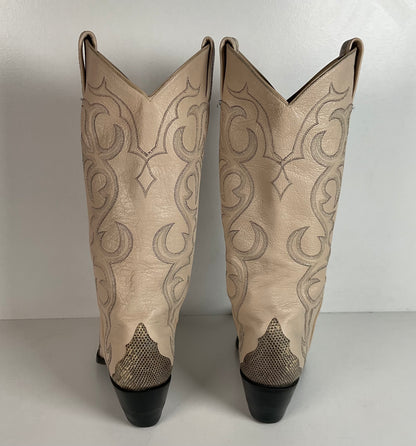 Vintage Ringtail Lizard Cowgirl Boots | USA Made | Custom | 1980s | Women’s 6 B