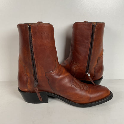 Lucchese Western Side Zip Boots | Ankle | Classics Handmade | 10.5 EE