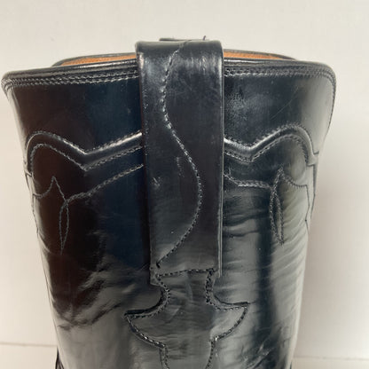 Recrafted Lucchese Classics Handmade Ostrich Quill Roper Boots 8.5 D Exotic