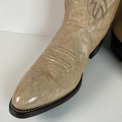 Vintage Nocona Kangaroo Cowboy Boots | USA Made | Sand | Men’s 10 D