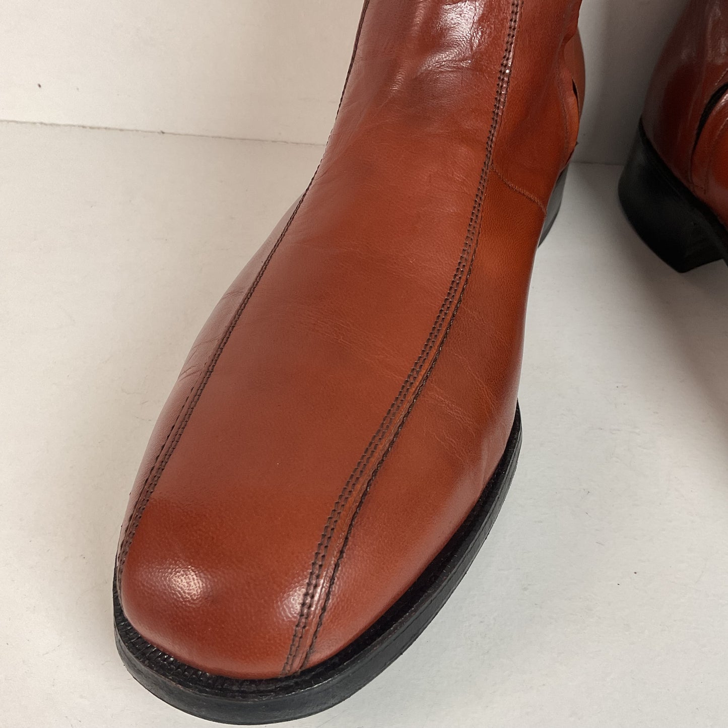 Vintage Florsheim Imperial Zipper Boots 10 D Chelsea Style