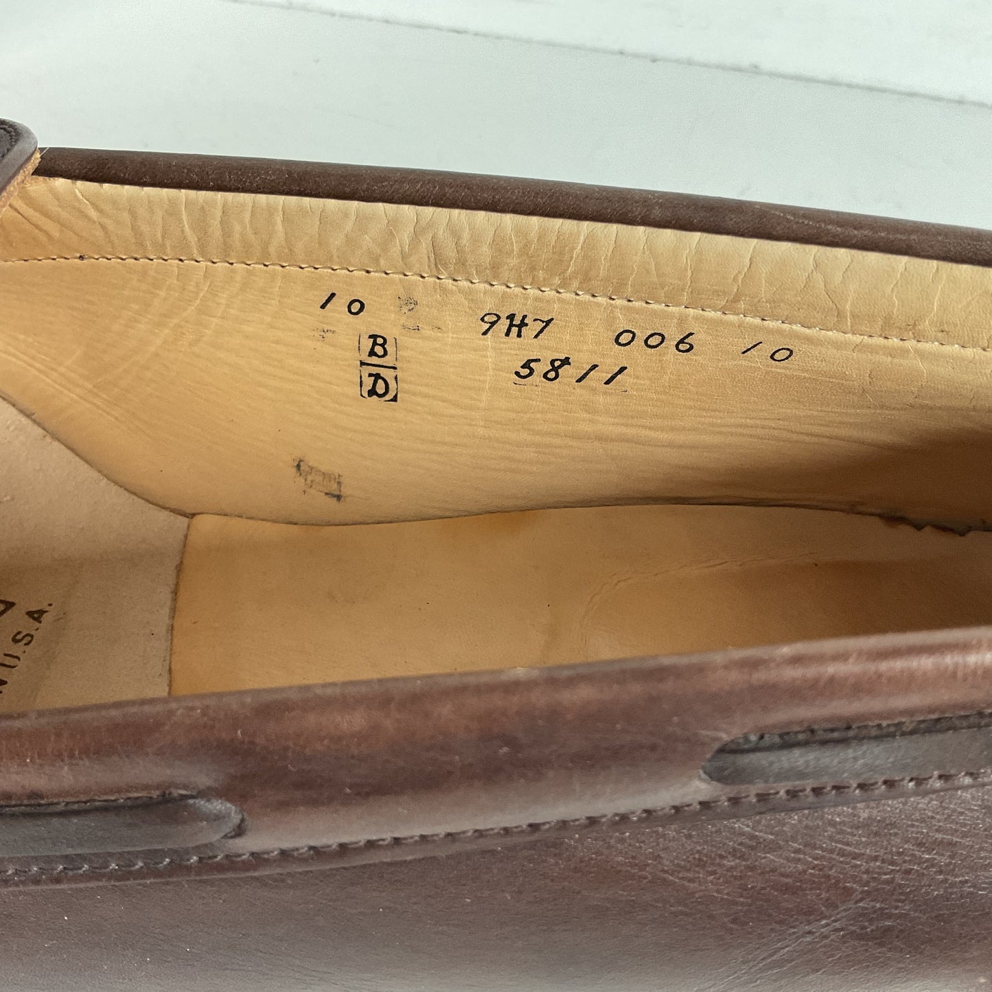 Alden Moccasin Tassel Loafer 10 D Cigar Brown