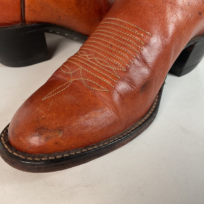 Vintage Tony Lama Buckaroo Boots | Rainbow Stitched | Men’s 8 A | Women’s 9