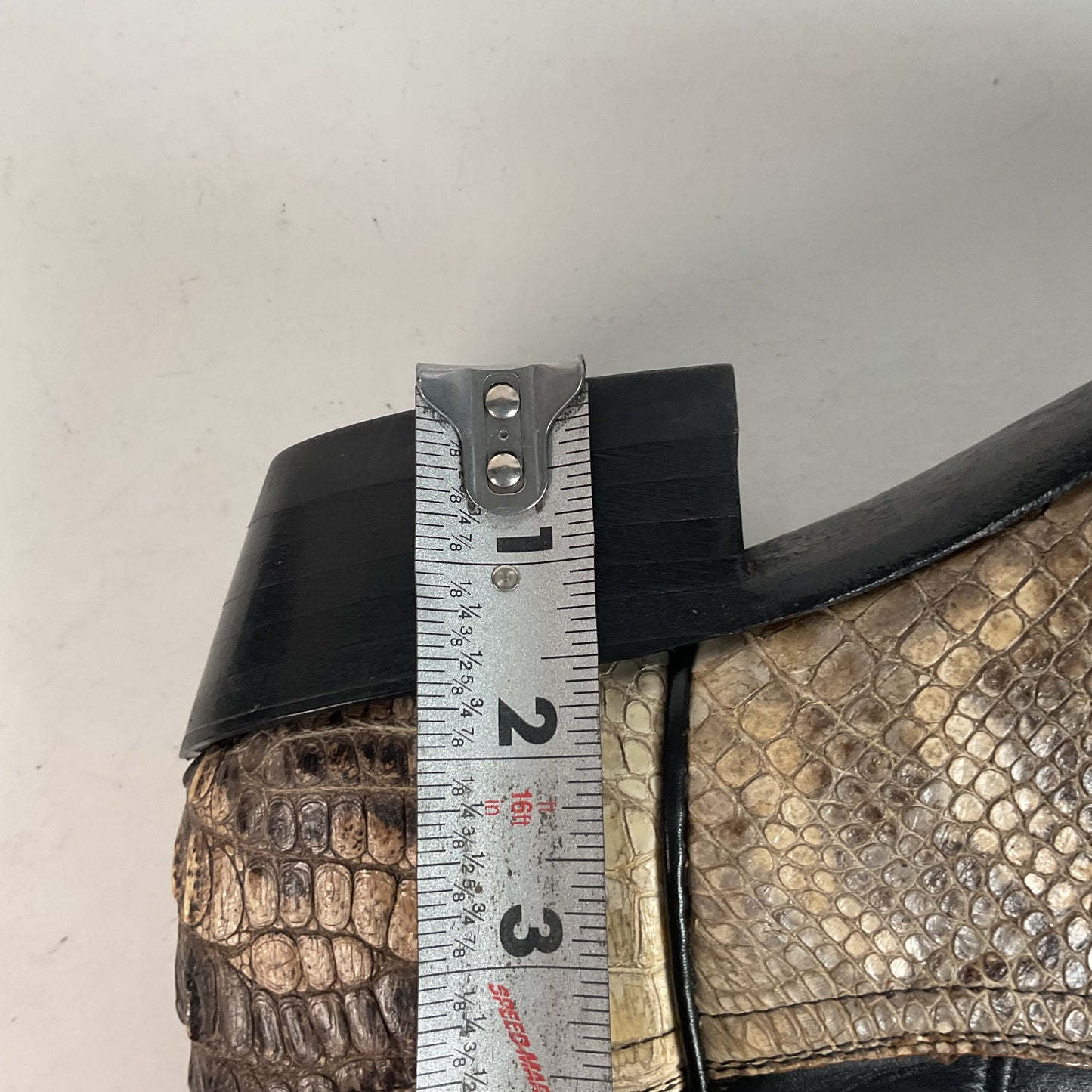 Remington Natural Alligator Cowboy Boots 9 D Body Cut