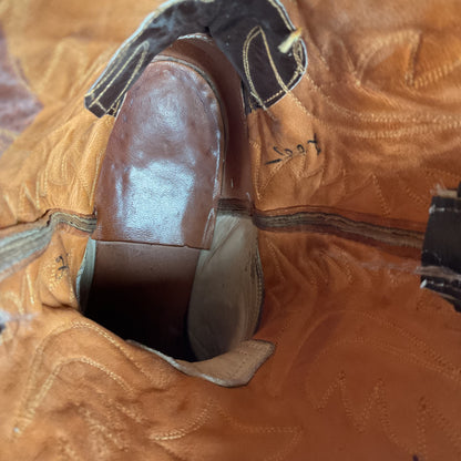 Vintage Justin Pee Wee Cowboy Boots | 1960s | Fort Worth Label | Men’s 9 C