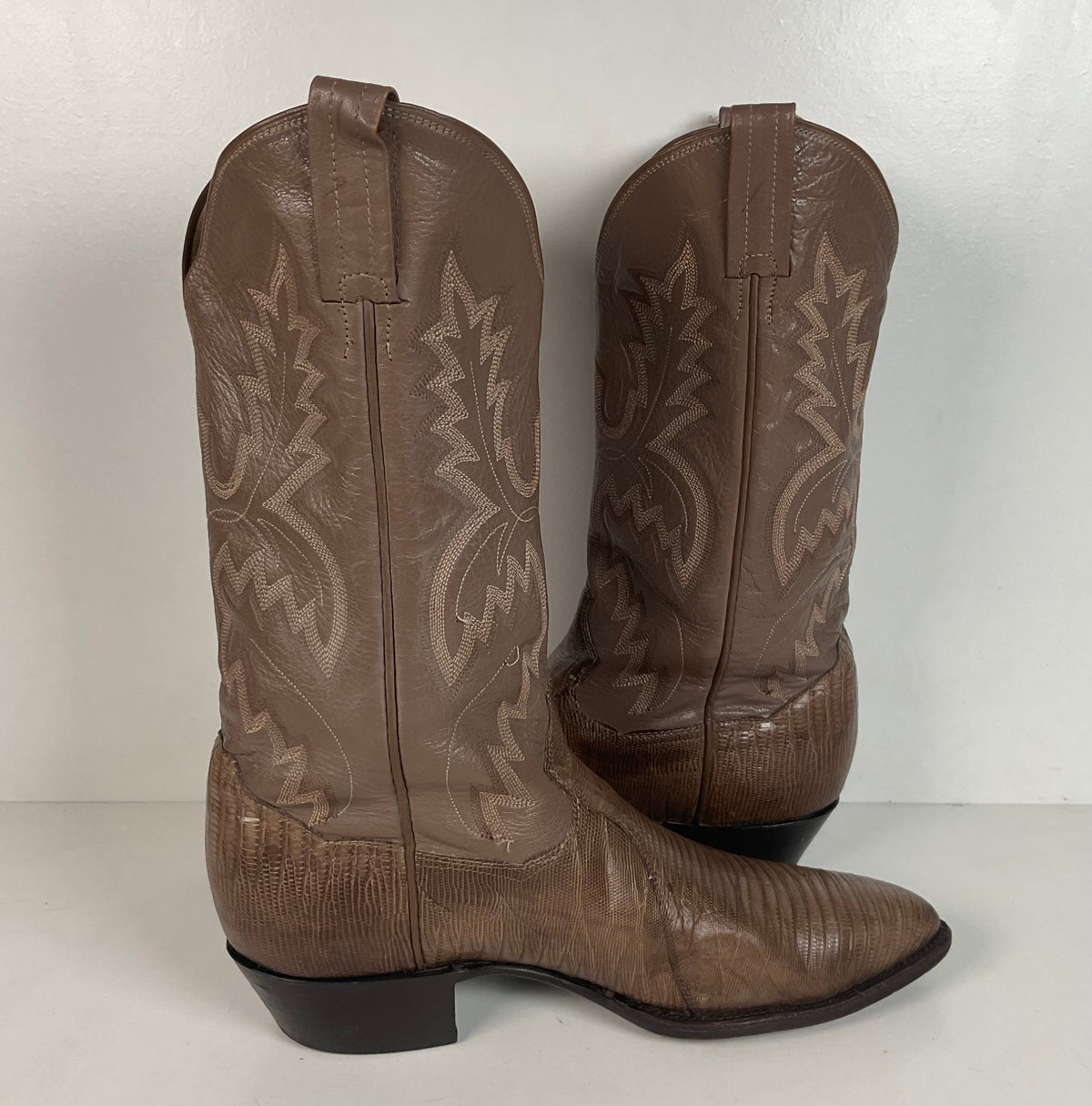 Vintage Panhandle Slim Teju Lizard Cowboy Boots | Men’s 9 D