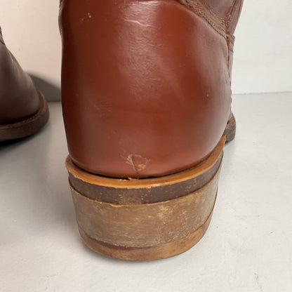 Vintage Rodeo Brand Cowboy Boots 10.5 D USA Made Chunky Campus