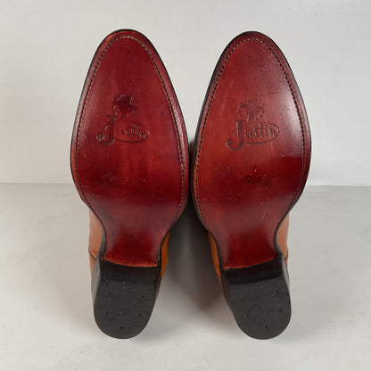 Vintage Justin Redwood Cowboy Boots | USA Made | Men ‘s 10.5 D