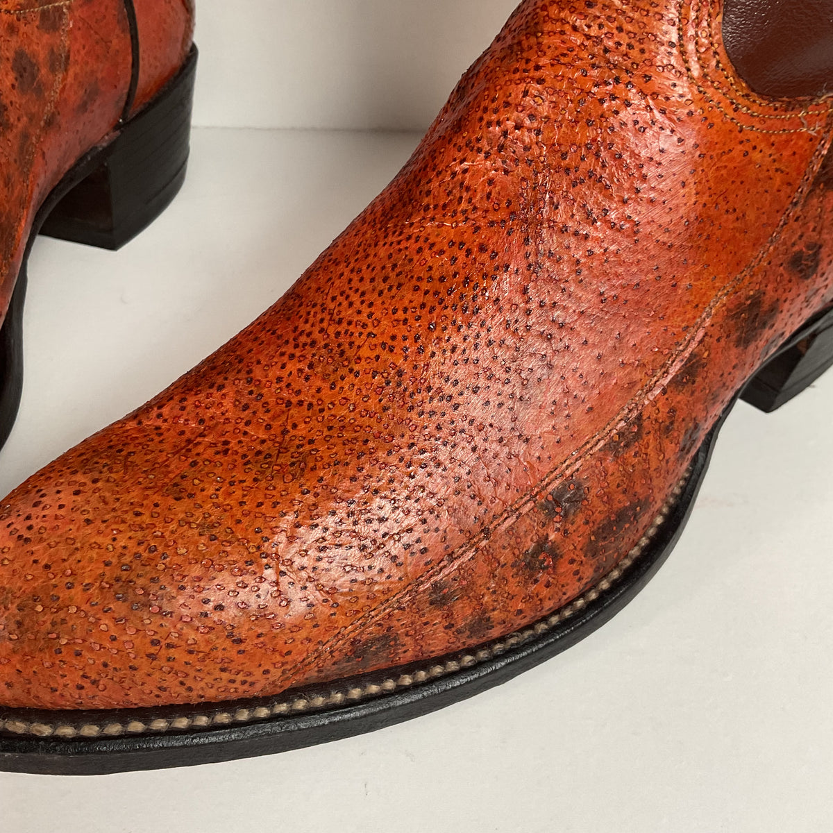 Vintage Longhorn Cowboy Boots | Exotic Wolf Fish | Men’s 9.5 D