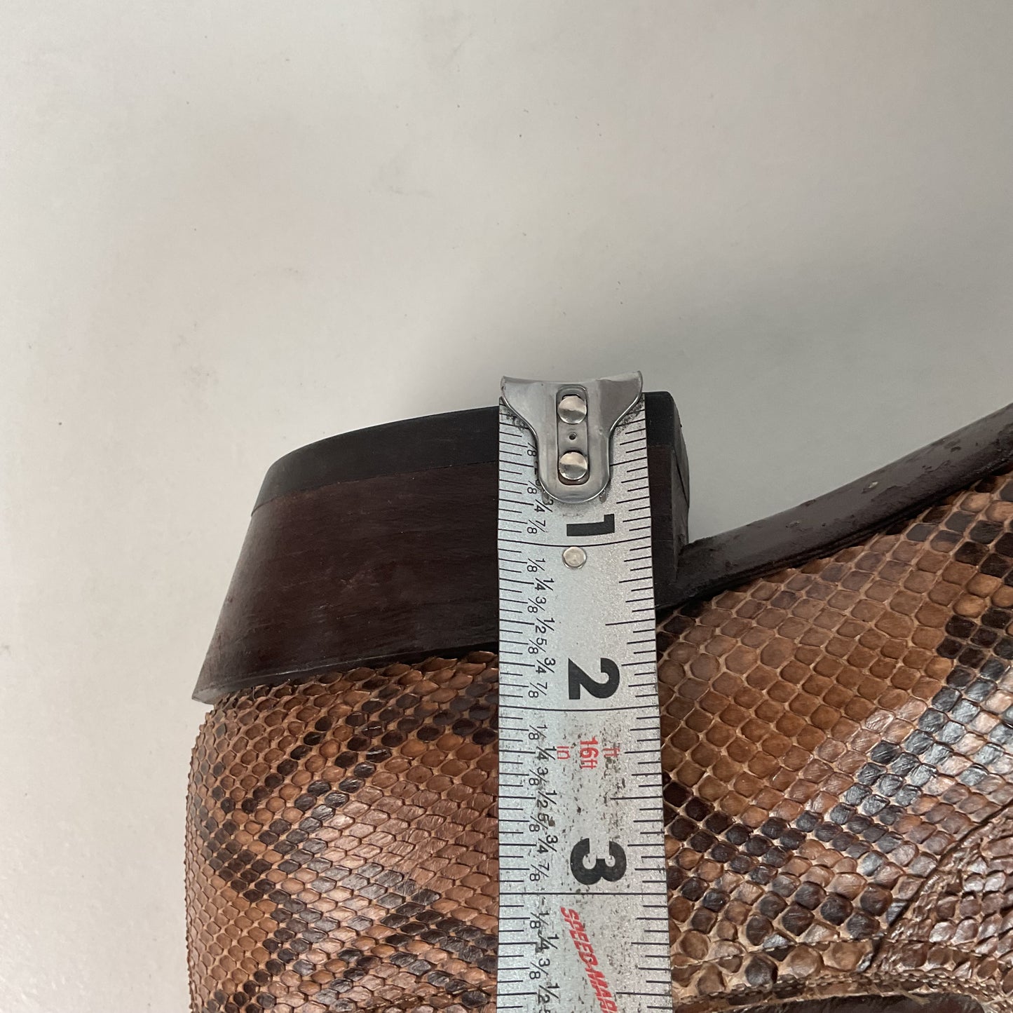 Vintage Tony Lama Python Snakeskin Cowboy Boots | USA Made | Gold Label | 10.5 D