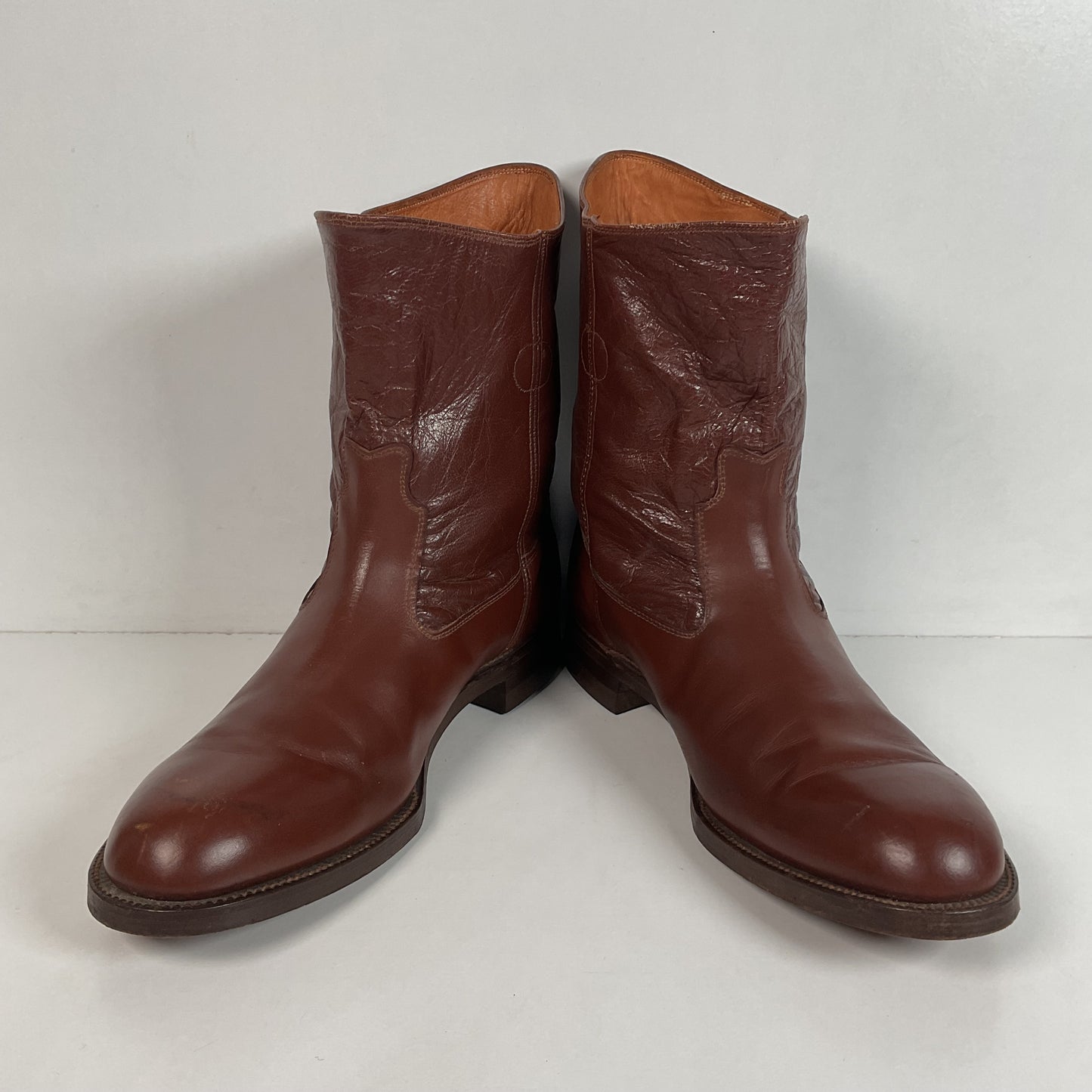 Vintage Jarman Cloth Pull Military Style Boots 11 Narrow 1940s