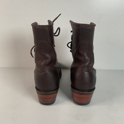 Vintage Santa Fe Western Packer Boots | Apache | Lace Up | USA Made | Women’s 9 M