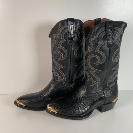 Vintage Nocona Ostrich Leg Cowboy Boots | Exotic | USA Made | 11 EE