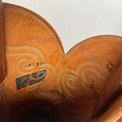 Vintage Tony Lama Smooth Ostrich Cowboy Boots | 1970s | Gold Label | Men’s 12 B