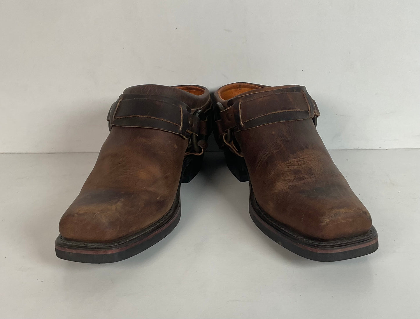 Frye Women’s Western Mule Clogs 7 M USA Made Gaucho Harness