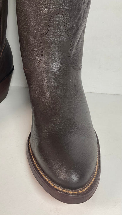Vintage 1960s Nocona Water Buffalo Cowboy Boots 8 D Exotic