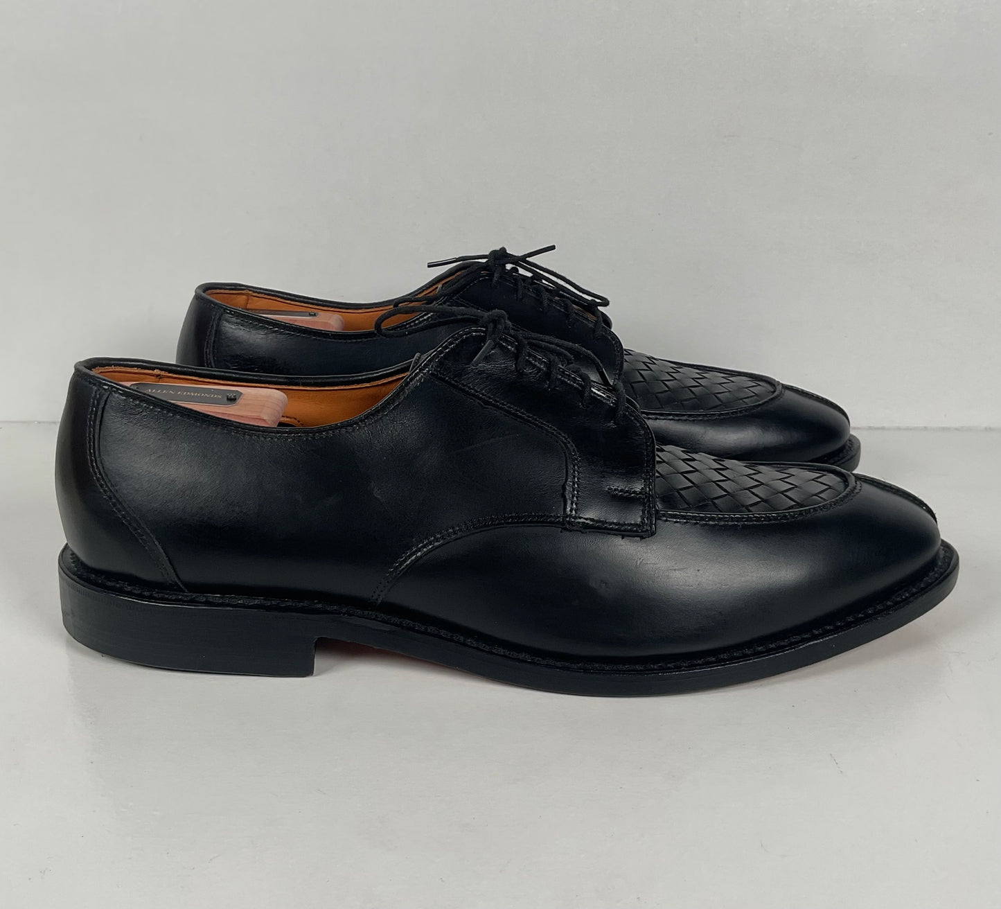 Vintage Allen Edmonds | Hersey Derby Shoes| Basket Weave | Split Toe | Men’s 11
