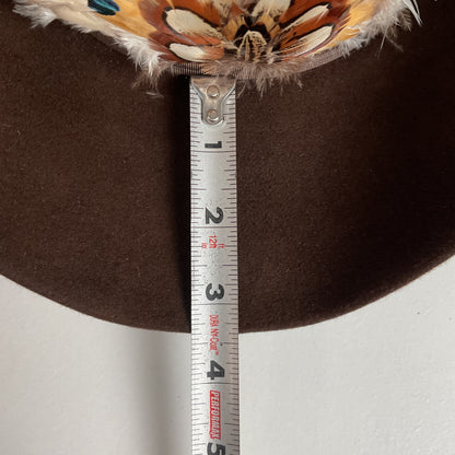 Vintage American Hat Company Cowboy Hat 7” Chocolate Brown USA Made