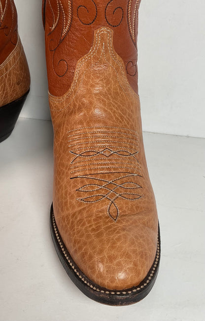 Dan Post Pre-Ban Rhino Cowboy Boots Women’s 8 C USA Made