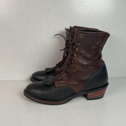 Vintage Durango Kiltie Packer Boots 10.5 D USA Made Bullhide