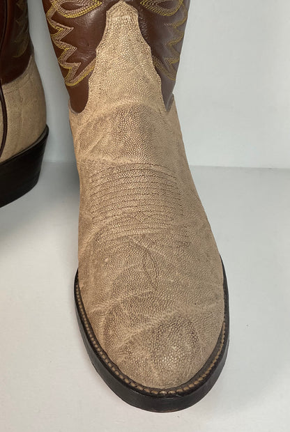 Vintage Tony Lama Elephant Cowboy Boots | Exotic | Gold Label | Men’s 9 D