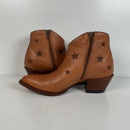 Ranch Road Pee Wee Cowboy Boots | Tooled Desert Inlay | Men’s 8.5 | Women’s 9.5