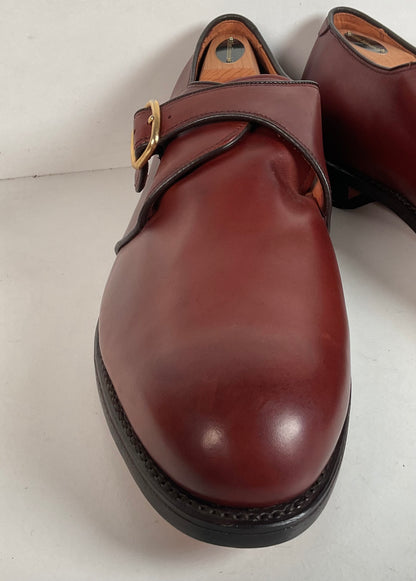 Allen Edmonds Garner Monk Strap Loafers 15 D USA Made Burnished Calf Skin