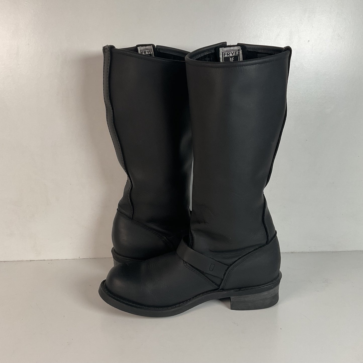 Frye Women’s 16R Tall Black Engineer Boots 7.5 M USA Made