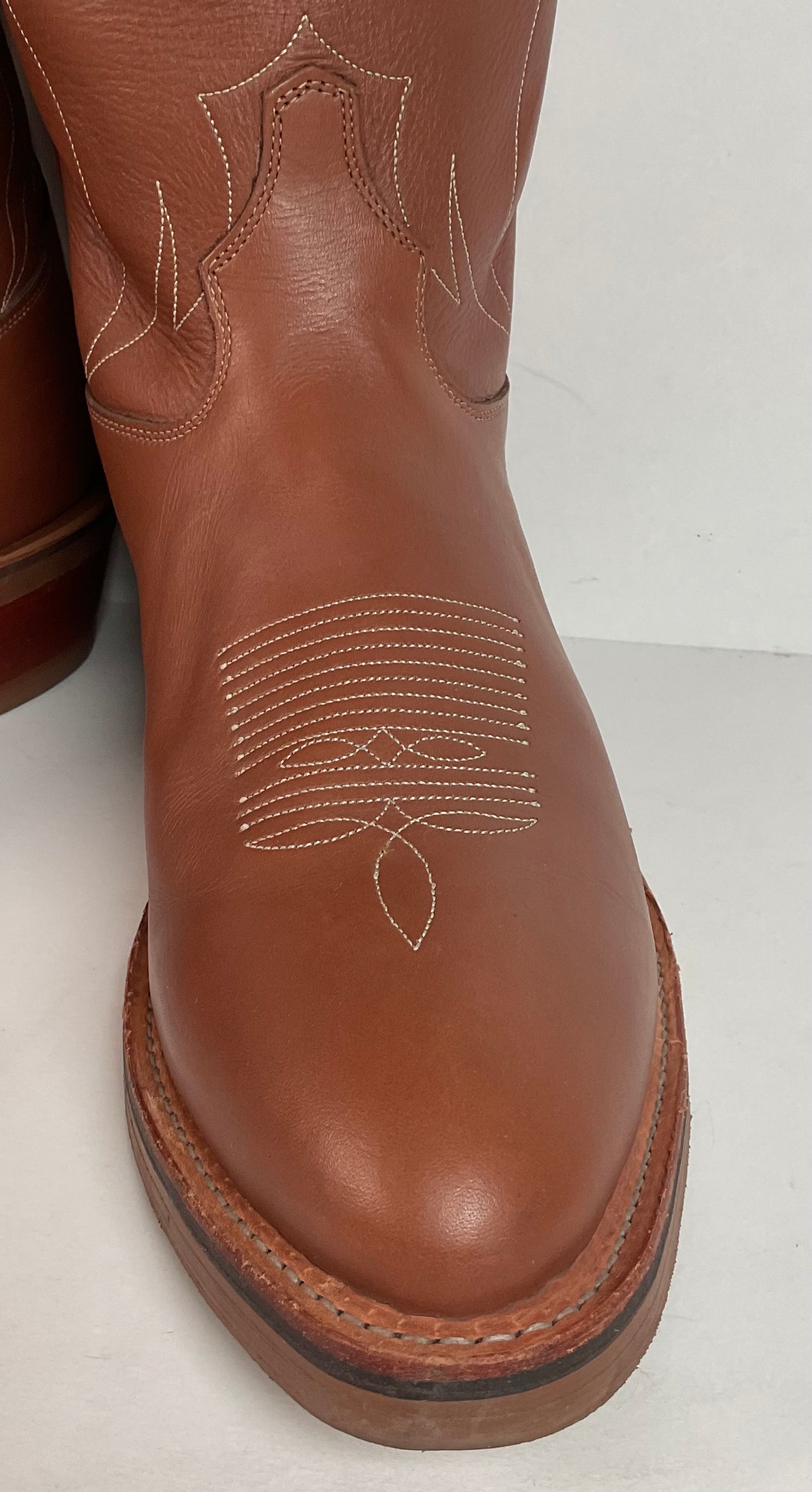 Tony Lama Natural Retan Cowboy Boots | USA Made | 14 D