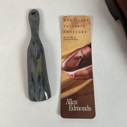 Allen Edmonds Garner Monk Strap Loafers 15 D USA Made Burnished Calf Skin