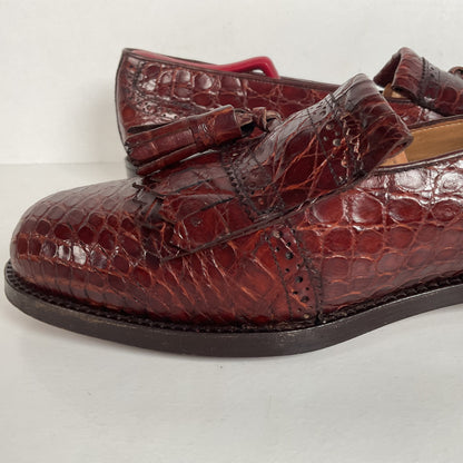 Vintage Foster Rainey Tassel Loafers | Full Crocodile | Exotic | Men’s 12