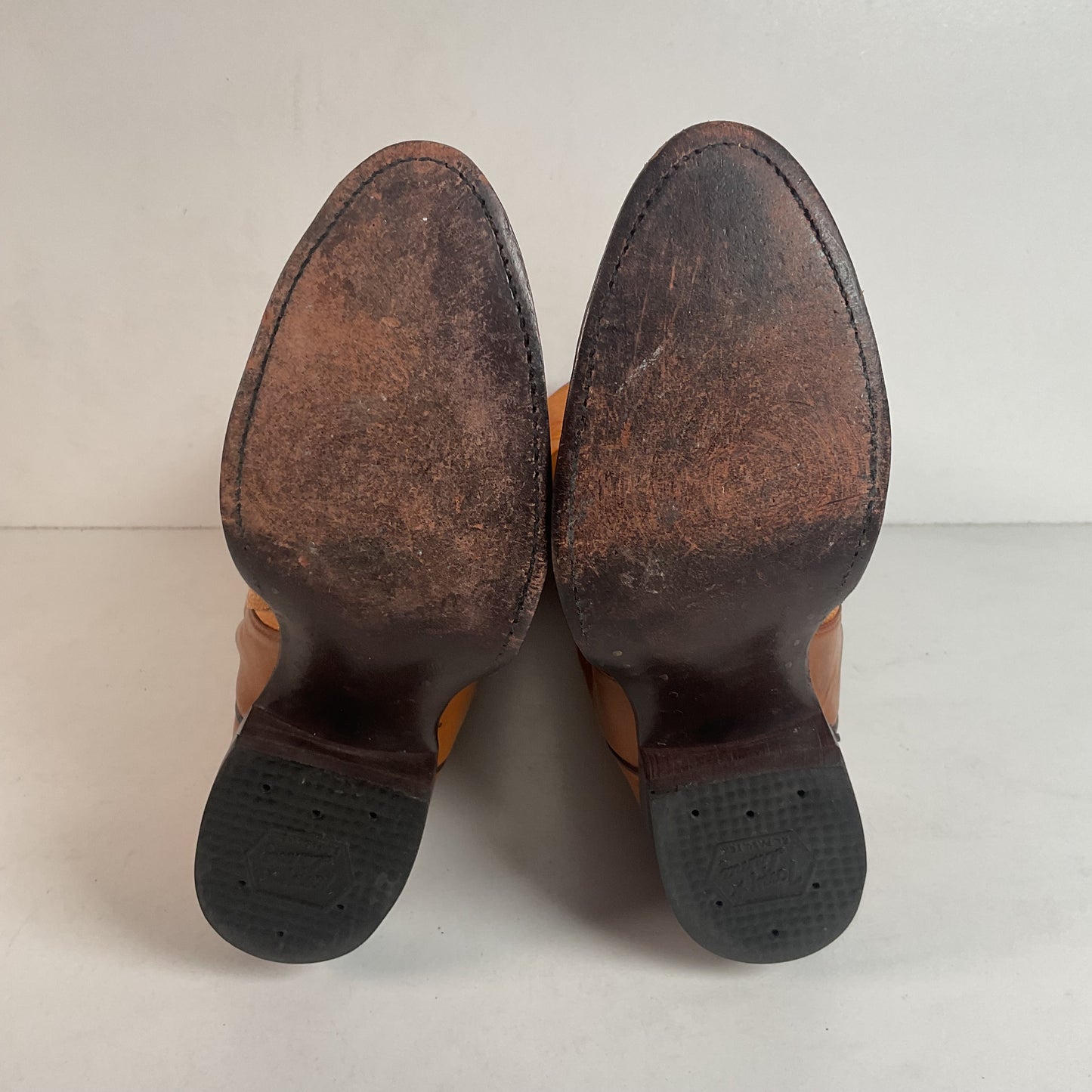 Vintage Tony Lama Ostrich Leg Cowboy Boots | Gold Label | Men’s 7 D | Women’s 8