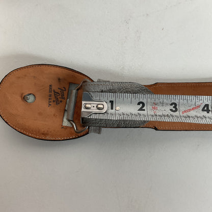 Tony Lama Antelope Skin Belt 36 Navy Blue Exotic USA Made