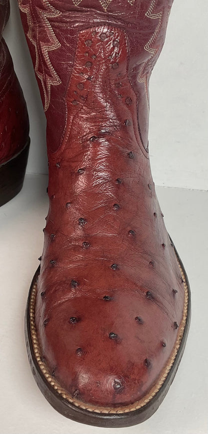 Rios Of Mercedes Full Quill Ostrich Cowboy Boots Men’s 8 | Women’s 9 Exotic