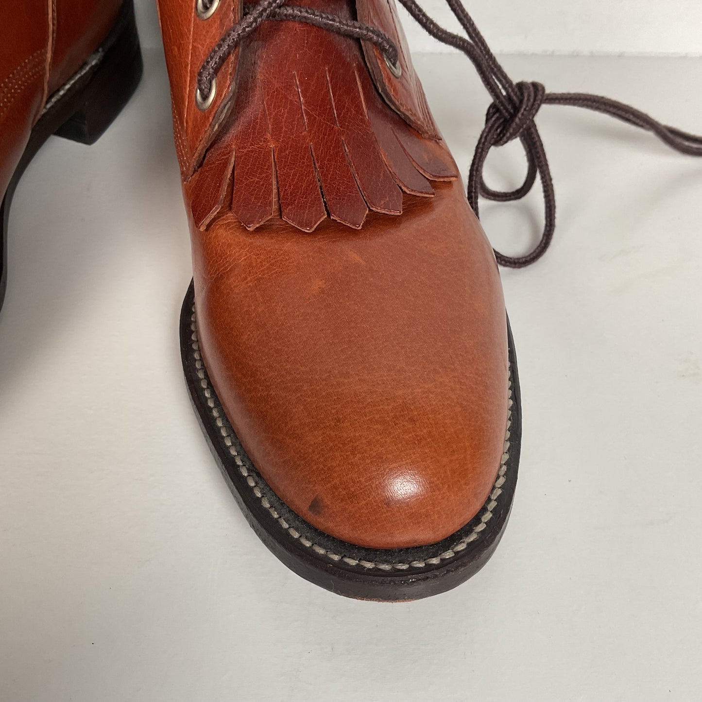 Vintage Justin Kiltie Packer Boots | USA Made | Lacer | Women’s 8.5 B
