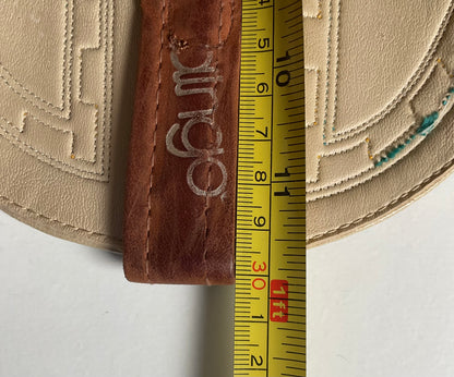 Vintage Dingo Acme Nubuck Suede Cowgirl Boots 8 M Dream Catcher Stitching
