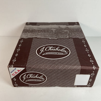 Vintage J. Chisholm Bullhide Cowboy Boots | USA Made | Black Cherry | Men’s 11 D