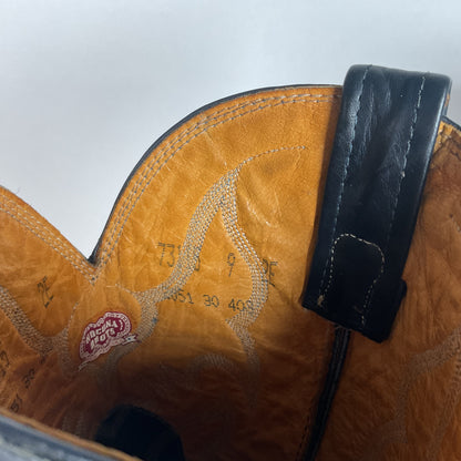 Vintage Nocona Python Snakeskin Cowboy Boots | USA Made | Royal Blue | 9 EE