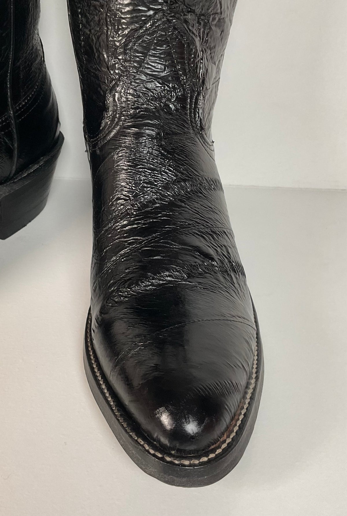 Vintage Nocona Full Eel Skin Cowboy Boots | Exotic | Men’s 6.5 | Women’s 7.5