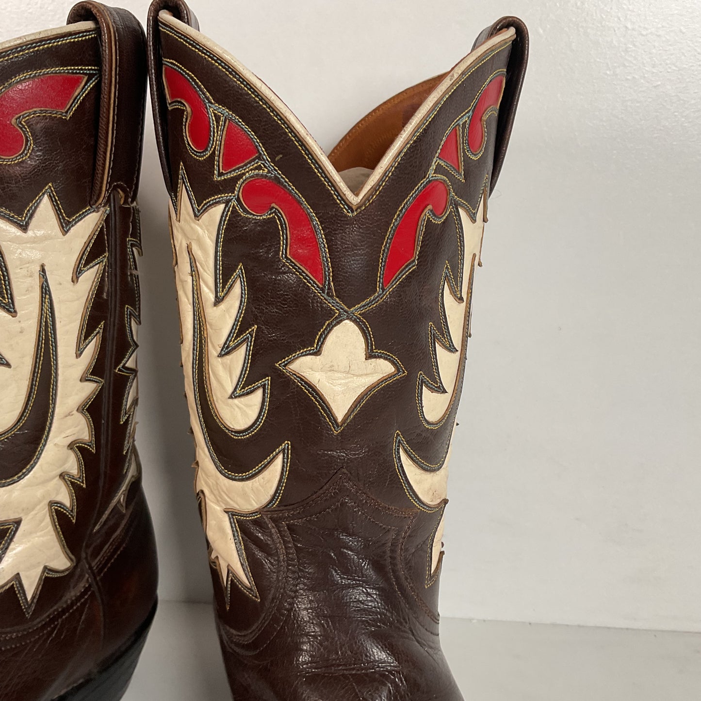Vintage Justin Pee Wee Cowboy Boots | 1960s | Fort Worth Label | Men’s 9 C