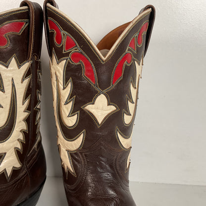 Vintage Justin Pee Wee Cowboy Boots | 1960s | Fort Worth Label | Men’s 9 C