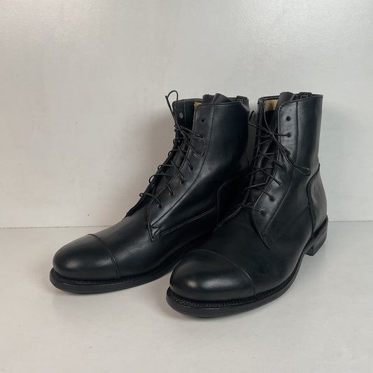 Dehner Laced Jodhpur Riding Shoe | Black Calfskin | Cap Toe | Men’s 10 E