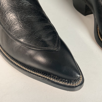 Vintage Justin Algonquin Toe Cowboy Boots | Fort Worth Label | Exotic | 1960s | Men’s 7.5